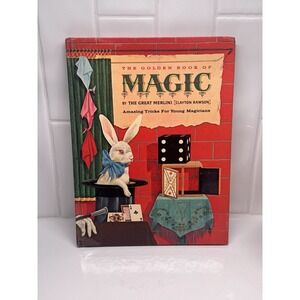 THE GOLDEN BOOK OF MAGIC Clayton Rawson The Great Merlini 1964 Golden‎ Press HB